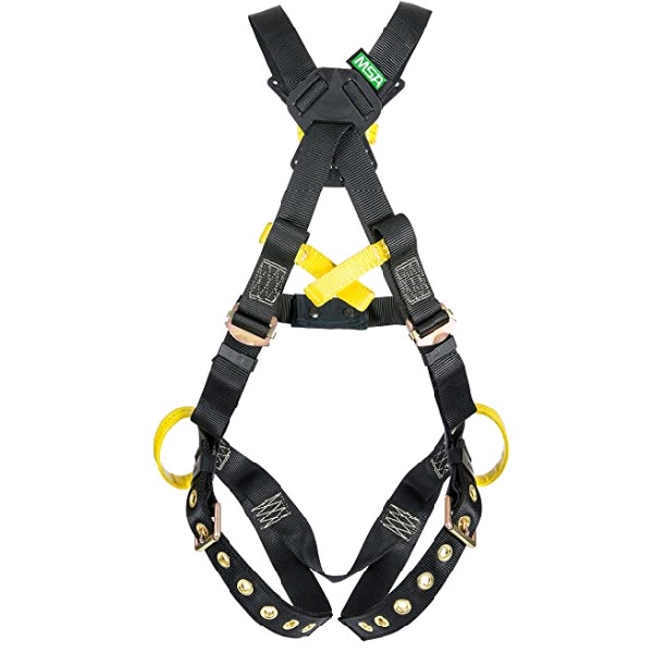 Workman Arc Flash Crossover Harness, BACK & SIDE WEB Loop, Tongue Buckle leg straps, BELAY LOOPS, Standard (STD) - Harnesses